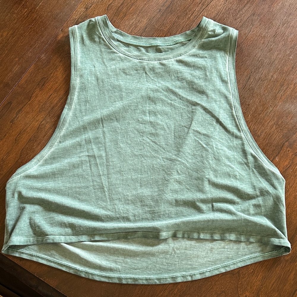 lululemon athletica Sage Green Muscle Tee